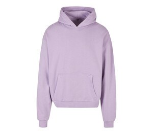 BUILD YOUR BRAND BY162 - Ultra heavy cotton box hoody Lilac