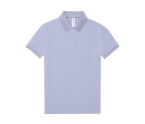 B&C BCW461 - Short-sleeved high density fine piqué polo shirt Lavender