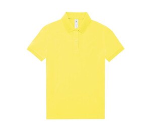 B&C BCW461 - Short-sleeved high density fine piqué polo shirt Solar Yellow