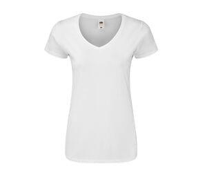 Fruit of the Loom SC155 - T-shirt da donna con scollo a V