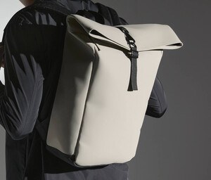 BAG BASE BG335 - MATTE PU ROLL-TOP BACKPACK